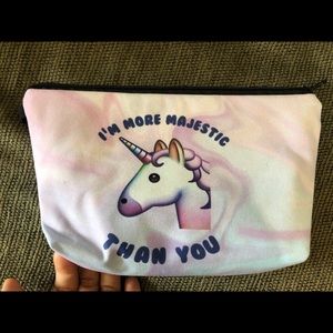 NWOT Unicorn Beauty Make Up Jewelry Pen Phone Bag